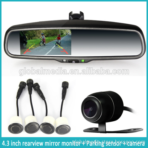 car rearview mirror monitor with reverse camera parking sensor system
